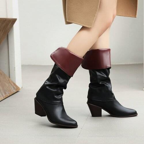 AIWEIYi Women Knee High Boots Ladies Riding Botas 2Styles Shoes Woman Sexy Round Toe Casual Footwear Boots