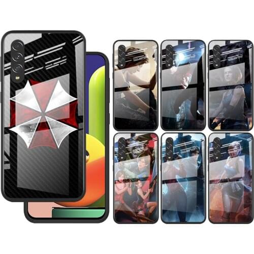 Game Biohazard Umbrella For Samsung Note 20 10 9 8 Ultra Lite Plus 5G M51 M31 M21 Tempered Glass Phone Case