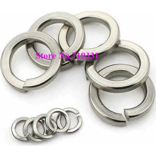 100pcs M3 M4 M5 M6 M8 M10 Spring Washer Spring Washer