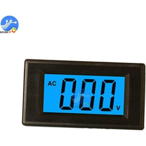 2-Wire Blue Digital LCD AC 80-500V Volt Panel Meter Voltmeter Circuit Voltage Power Supply Display Module