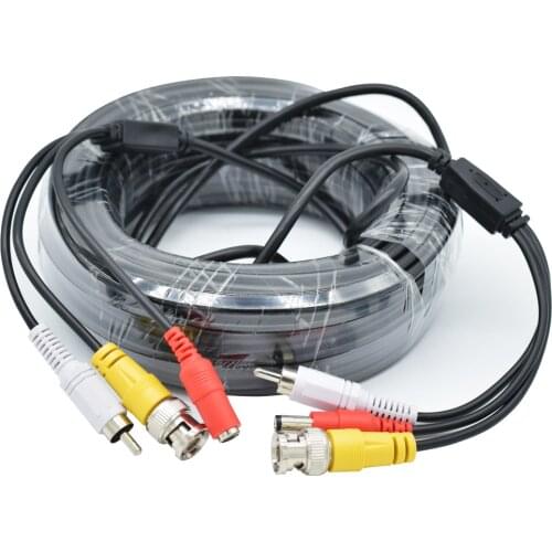 5-40M BNC+RCA+DC connector 3 in 1 BNC CCTV Cable coaxial Video Audio Power AHD Cameras Cable for DVR Surveillance System