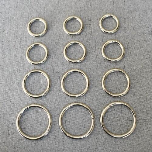 50 Pcs/Lot 15mm 20mm 25mm 32mm O Ring Use For DIY Bag Strap Belt Handle Shoulder Webbing Leather Craft Accessories