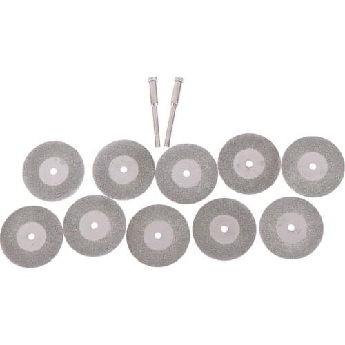 1 Set =12pcs 30mm/22mm Diamond Cutting Discs Kits Mini Diamond Saw For Drill Fit Rotary Tool