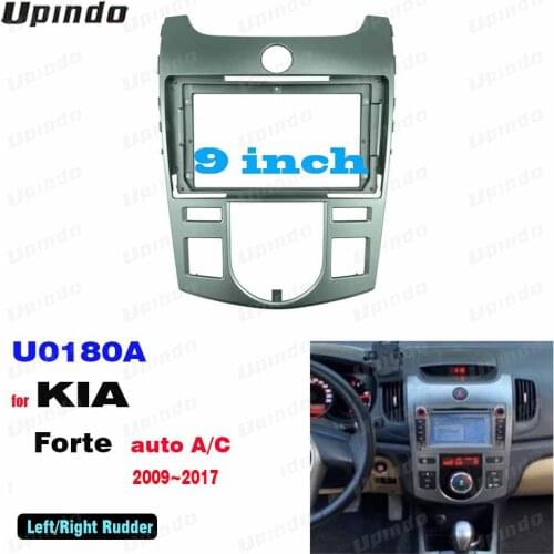 2 din 9 inch car radio Fascias for KIA Forte 2009~2017 Dashboard Frame Installation dvd gps mp5 android Multimedia player