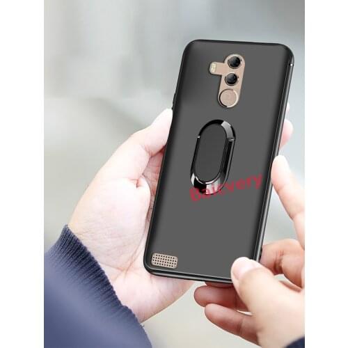 Ultra Thin Finger Magnetic Ring Matte Case for BQ 5517L TWIN PRO Matte Black Silicone TPU Cover for BQ-5516L Twin