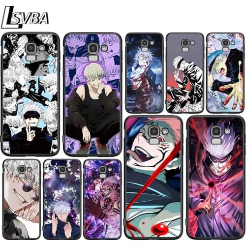 Jujutsu Kaisen Anime for Samsung Galaxy J2 J3 J4 Core J5 J6 J7 J8 Prime duo Plus 2018 2017 2016 Soft Black Phone Cover