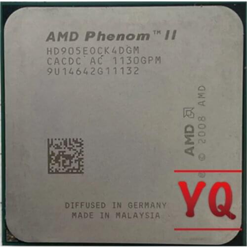 AMD Phenom II X4 905e 905 E 2.5 GHz quad-core CPU Processor HD905EOCK4DGM/HD905EOCK4DGI Socket AM3