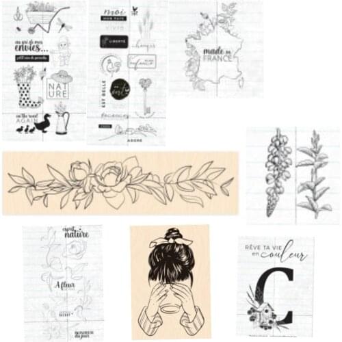 French Clear Stamp/Seal for DIY scrapbooking/photo album Decorative clear stamp sheets C1060