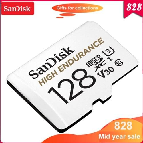 SanDisk Micro SD Card High Endurance memory Card C10 V30 U3 4K 32GB 64GB 128GB 256GB TF Cards for Dash Cam Home Video Monitoring