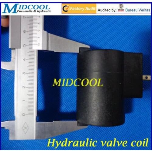 Hydraulic solenoid valve coil Inside diameter 14mm High 50mm DC24V