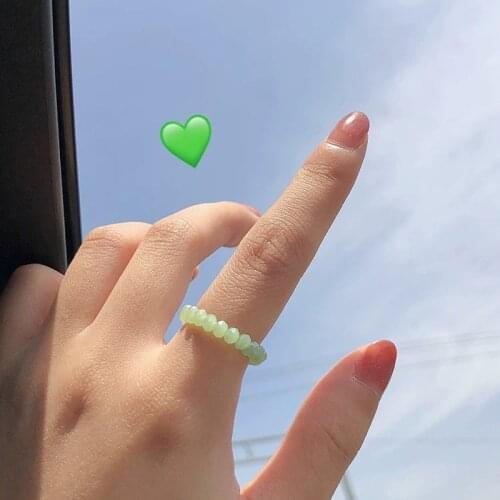 Colorful Elastic Rings For Women Girl Adjustable Engagement Rings Exquisite Jewelry Party Rings Female Accessories Gift