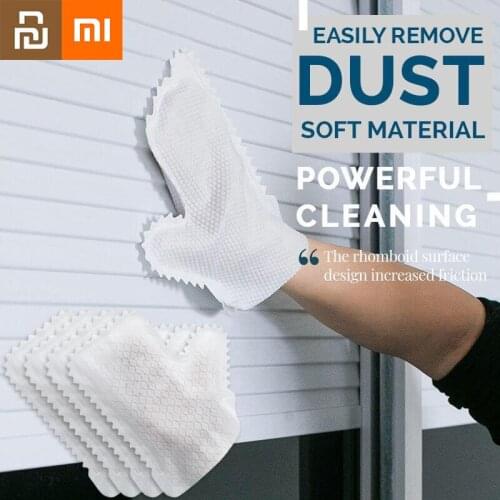 Xiaomi Non Woven Cleaning Gloves Wet and Dry Wipes Electrostatic Adsorption Dust Removal Household Kitchen Cleaning Tools Youpin
