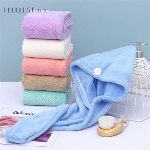 Swimming Towel Rapid Fast Drying Hair Hat Absorbent Towel Cap Turban Wrap Soft Shower Microfiber Hat Bathing Tools