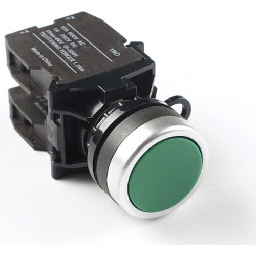 LA42 series 22mm flat button plastic button with lamp 220 V industrial switch button waterproof lamp