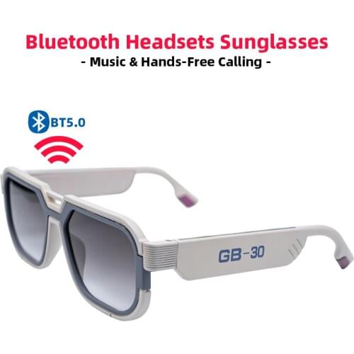 Smart Gaming Glasses Earphone Wireless Bluetooth Sunglasses Men Women Music & Hands-Free Calling Audio Glasses Headsets with Mic