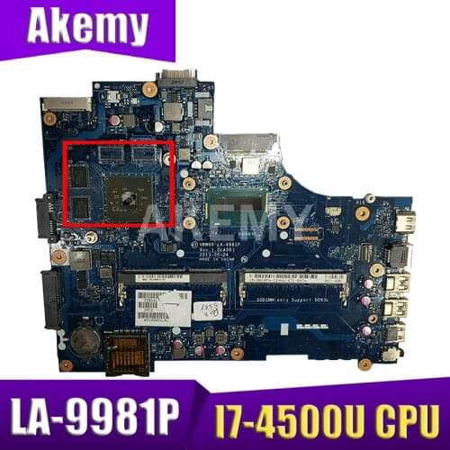 VBW00 LA-9981P for DELL Inspiron 15R 5537 CN-001RFH 001RFH laptop motherboard Radeon HD8670M SR16Z I7-4500U