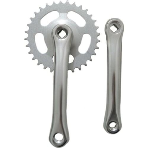 Bicycle Crank Chainwheel Aluminum Alloy Crank 32T 170mm Crankset Single Speed Bike Chainwheel Bike Accessories