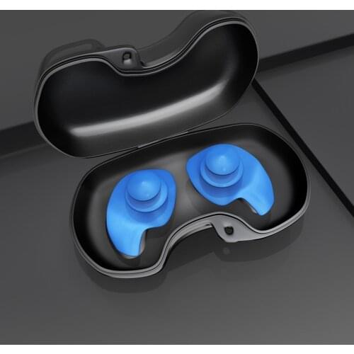 1 Pair Diving Earplugs Soft Dust-Proof Waterproof Silicone Ear Plugs Water Sports Swimming Ear Protection With Collection Box
