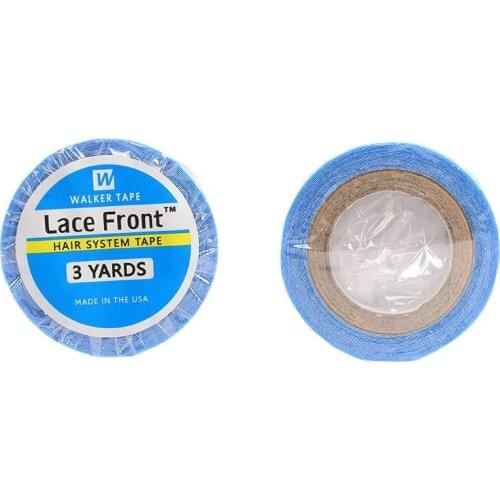 1Roll 3 yards Super Hair Blue Tape Double-Sided Adhesive Tape for Hair Extension Lace Wig toupee glue Hair Salon Accessories