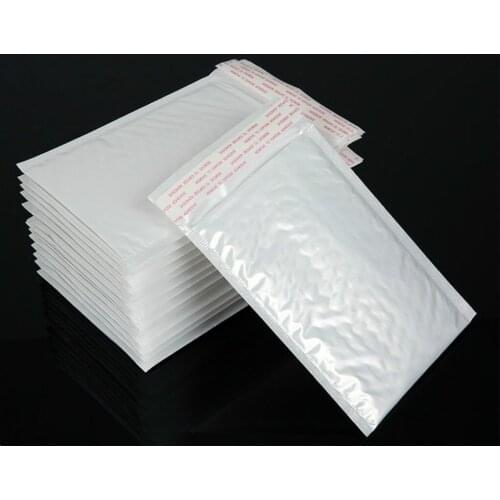 18 * 23cm + 3.5cm White Envelope Paper Bubble Bag Foam Collision Postage Delivery Bag Christmas Package Gift Holders 50 Pieces