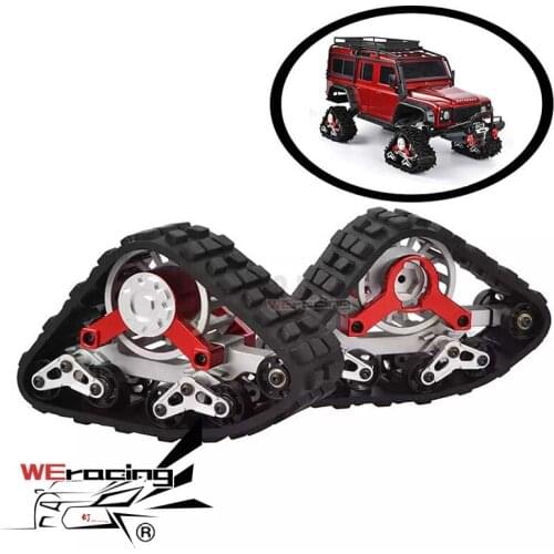 2PCS 1/10 Tracks Wheel Sandmobile Conversion Snow Tire for 1/10 RC Trx4 Upgrade Parts TRX4 Accessories