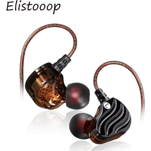 2018 Newest Arrival In Ear Earphone Bass Running Sport Earphone Headset Earbud Double Unit Drive Subwoofer HIFI DJ Monito