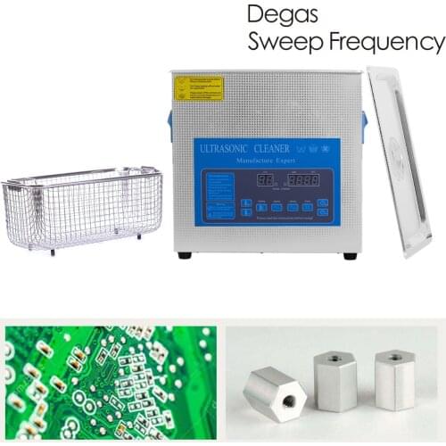 3.2L Digital Ultrasonic Cleaner Bath 120W MotherBoard Machine Metal Mold Parts PCB Degreaser Degassing Ultrason Sonic Washer 3L