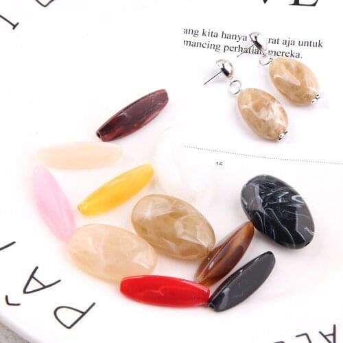Imitation Jade Natural Stone Strips Irregular Beads Eardrop Diy Bracelet Pendant Necklace Earring Handmade Material 6pcs