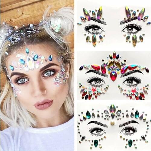Watercolor Flash Eye Sticker Body Art Face Jewelry Decor Gem Eye Temporary Tattoo Beautiful Handpicked For Womens Fashion Party
