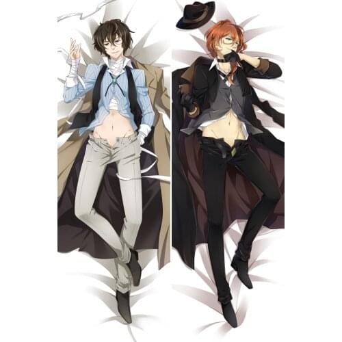 Anime Bungo Stray Dogs Dazai Osamu Cosplay Dakimakura Pillow Case Hugging Body Gift