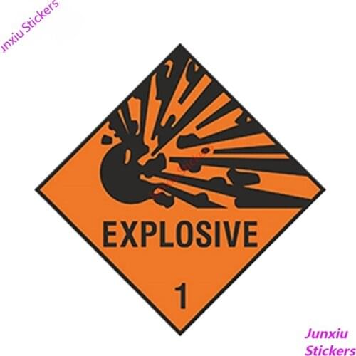 Car Sticker Styling EXPLOSIVE Decal Explosion Warning Danger for Laptop Tablet Door Decal Decoration Car Accessories PVC13x13cm