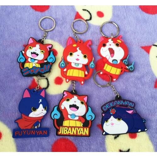 Watch Cat Fashion Anime Key Chain PVC Figure Keyring Toy Keychain Keyholder Birthday Gifts Unisex NEW