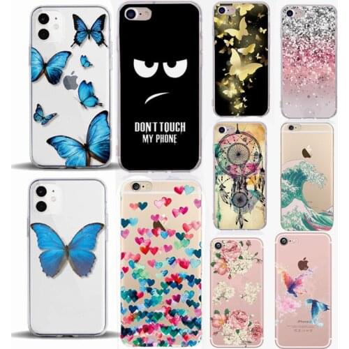 Cover For iPhone 5 SE 2020 Case for iPhone 5S Case Silicone Cute Case Cover for iphone 6 6S 7 8 Plus XS X Phone bag Ultra Thin