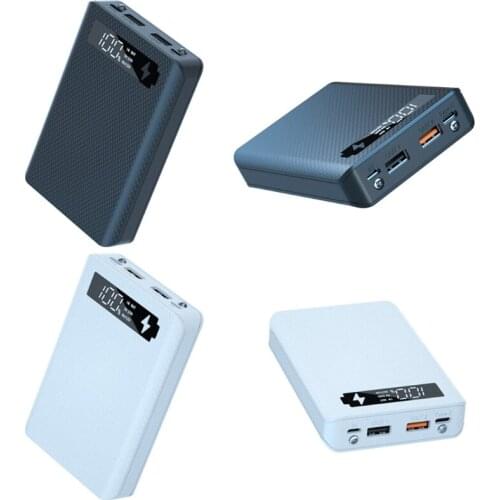 18650 Power Bank Case Dual USB Mobile Phone Charge Wireless Charger Battery Box