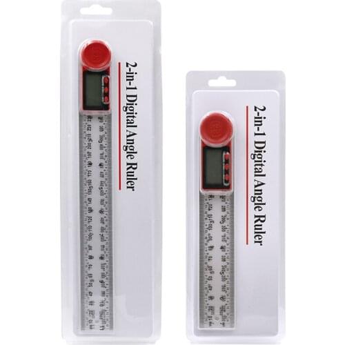 0-200mm / 0-300m Digital Meter Angle Protractors Angle Digital Ruler Goniometer Protractor Angle Finder Measuring Tool