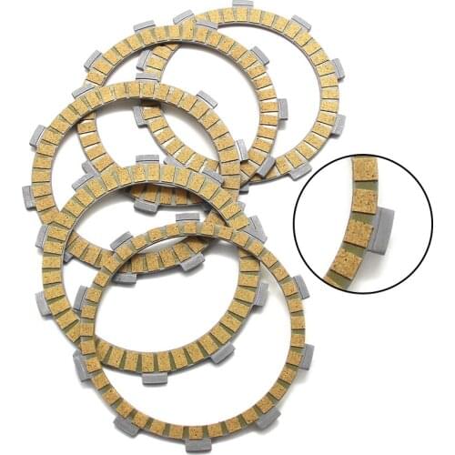 Clutch Friction Disc Plate Kit For Yamaha AG200 1FE AG200E 3GX6 BW200 Big Wheel YD125 YD125S OEM:537-16321-00 4 36X-16321-00 1