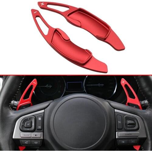 For Subaru Forester XV Crosstrek Ascent Outback Legacy Impreza BRZ Steering Wheel Gear Shift Paddle Extension Accessories Red