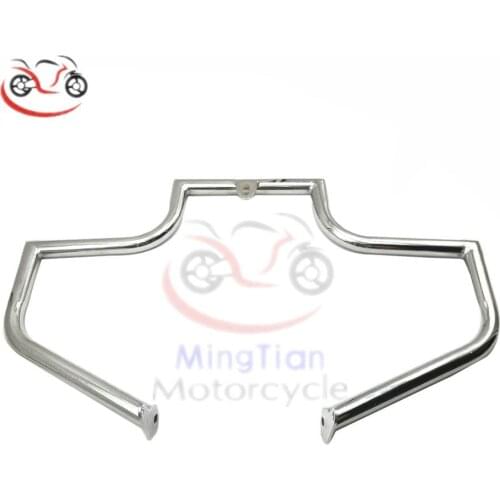 For Harley Softail Deluxe FLSTN FLSTNI 2005 2006 Chrome Engine Guard Crash Bar Bumper Buffer Fairing Body Front Frame Protector