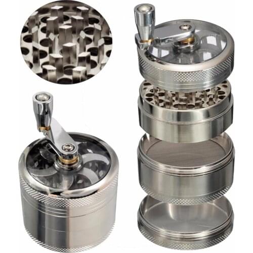 Hot Sale Alloy Herbal Herb Tobacco Grinder Spice Weed Grinders Smoking Pipe Accessories Gold Smoke Cutter