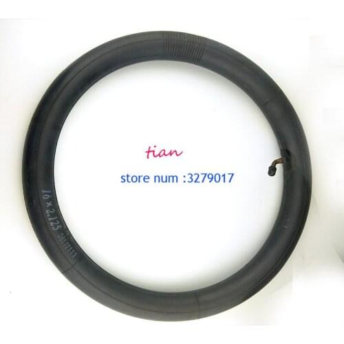 16 x 3.0 Inner Tube fits gas electric scooters and e-Bike Electric tricycle with a Bent Angle Valve Stem