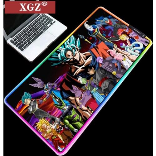 XGZ Dragon RGB Mouse Pad with External Light Emitting, Edge LED Pc Cartoon Rubber Pad CsgoXXL Non-slip 400x900x2mm 300X350X3mm