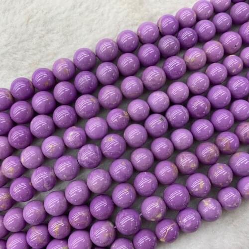 Round phosphosiderite stone beads natural gemstone beads DIY loose beads for jewelry making strand 15" wholesale