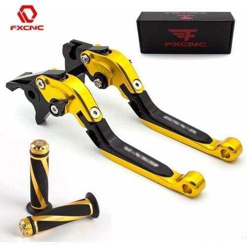 Logo Hornet For Honda CB599 CB600 HORNET 600 1998-2006 1999 CNC Folding Extendable Motorcycle Brake Clutch Lever + Handle Grips