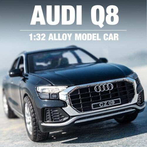 1/32 AUDI Q8 SUV Alloy Car Model Diecasts Toys Off-road Vehicles High Simulation Metal Collection Car Models Toys For Kids Gifts