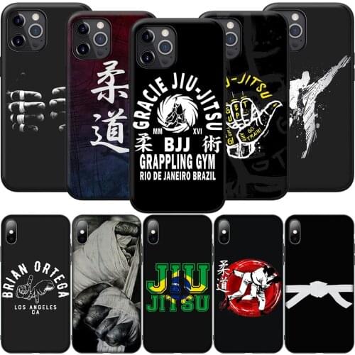 GX108 Judo Jiu Jitsu Silicone Soft Case for iPhone 12 Mini 11 Pro XS Max XR X 8 7 6 6S Plus 5 5S SE 2020