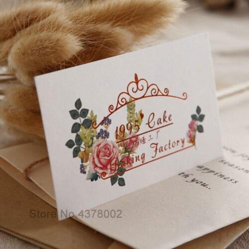 Custom rose gold foil copper foil business cards colorless embossed art card free design white card/300g