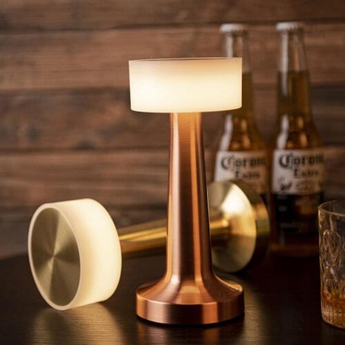 Retro Bar Table Lamp Touch Sensor Portable Vintage LED Bedside Night Lights Coffee Restaurant Stand Lighting Home Desktop Decor