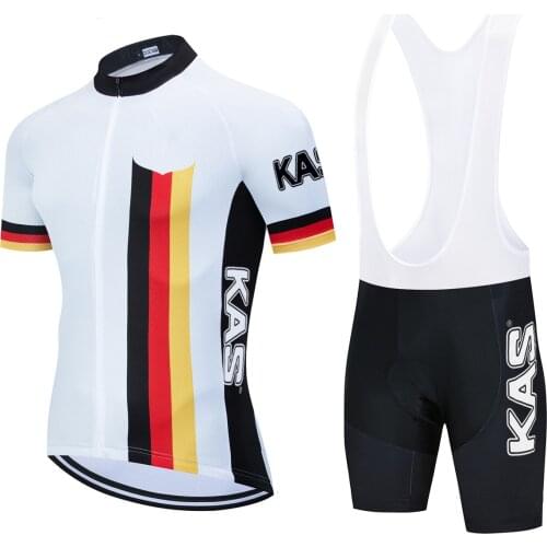 Germany 2021 Team KAS Cycling Sets Bike Wear Clothing Ropa Ciclismo Uniformes Maillot Sport Wear Summer Maillot Ciclismo Hombre