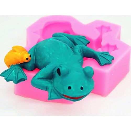 P887 frog chocolate mould cake decoration mold silicone baking tools
