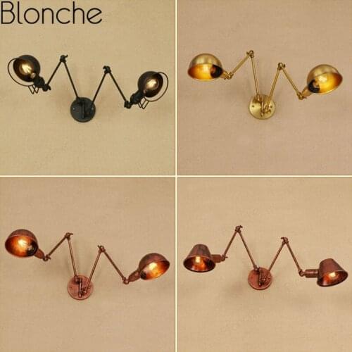 Modern Industral Wall Lamps Nordic Vintage Wall Sconces for Bedroom Corridor Bathroom Lighting Fixtures Loft Decor Luminaire E27